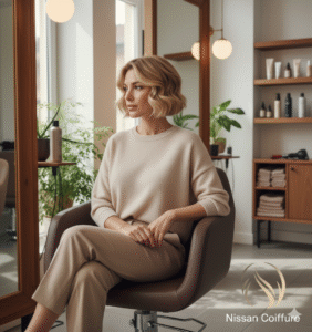 Blonde Italian Bob Salon