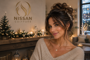 Brune chignon